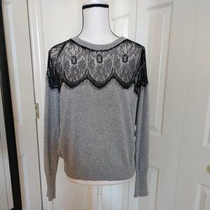 Buffalo David Bitton Sweater with Shear Lace. XL